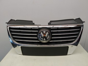 фото thumb №1, Vw passat b6 решітка решітка радіатора перед бампера знак pdc highline хром 3c0