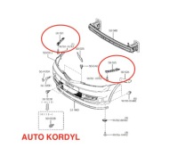 фото thumb №1, Напрямна el ustal бампер перед mazda 2 2003-2007 pra