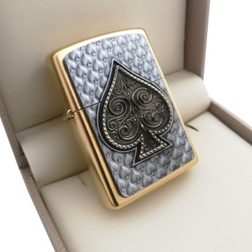 ЗАЖИГАЛКА ZIPPO PIK, ЗОЛОТОЙ СЕРТИФИКАТ 24 КАРАТА