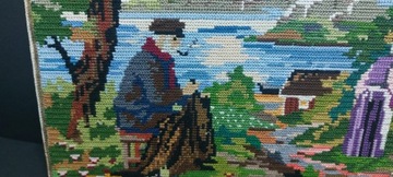 Декоративный рисунок старого гобелена