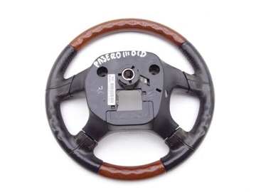 фото thumb №8, Mitsubishi pajero iii 99-06 руль кожа drzewo
