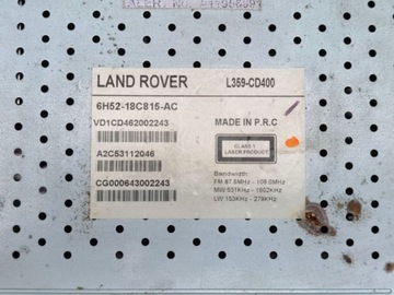 фото thumb №7, Радио автомобильные land rover freelander 2 2009 6h52-18c815-ac