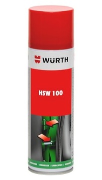 БЕЛАЯ ПОЛУТВЕРДАЯ СМАЗКА HSW100 WURTH ДЛЯ ПЕТЛЕЙ 500мл