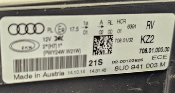 фото thumb №12, Лампа audi q3 8u 8u0 2012 - звичайна ліва лівий перед європа оригінал