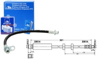 фото thumb №1, Шланг тормозной elast. volvo c70 i s70 v70 i 2.0