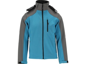 КУРТКА SOFTSHELL С КАПЮШОНОМ, РАЗМЕР СИНЕ-СЕРЫЙ. XL/40 ЯТО СТРАТУС