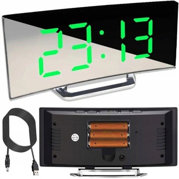 Zegar budzik Retoo czarny 17cm