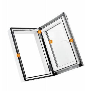 Люк на крыше утепленный Skylight Termo 66x98 левый