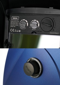 Automatyczna przyłbica spawalnicza APS-510G PRO BLUE IDEAL mat do spawania