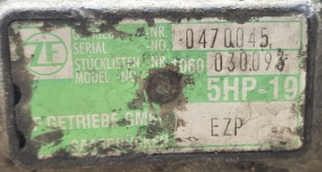 фото thumb №7, Коробка передач коробки передач vw audi 5hp-19 ezp вживаний стан ні відомий bez гарантії