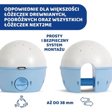 CHICCO ПРОЕКТОРНАЯ ЛАМПА ДЛЯ ДЕТЕЙ КЛАССИЧЕСКАЯ МУЗЫКА 3 ПРОЕКТА