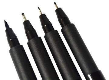 FABER-CASTELL Pisaki Artist Pen PITT 4 SZT CZARNE