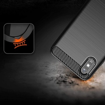 ЧЕХОЛ ДЛЯ XIAOMI REDMI 9A ARMOR CARBON CASE + 5D СТЕКЛО
