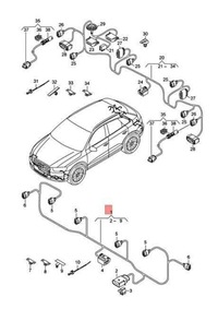 фото thumb №5, Набір провід do бампера audi q3 8u 2015 2017 оригінальний 8u0971085s