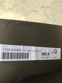 фото thumb №6, Тунель середній підлокітник passat b6 3c1863241cg