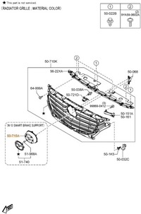 фото thumb №2, Основание эмблемы решётка mazda cx-3 dk dl8v50716 оригинал