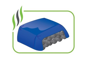 ТВЕРДЫЙ БРЕЗЕНТНЫЙ ПОКРЫТИЕ DURABLE 8X12 СИНИЙ ВОДОНЕПРОНИЦАЕМЫЙ UV++