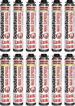 12 x SOUDAL MAXI EXPRESS Монтажный пистолет для пены 870м