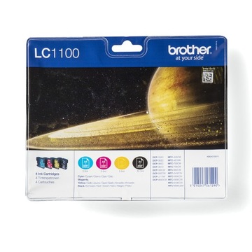 4X tusze Brother LC-1100VALBP LC1100VALBP CMYK