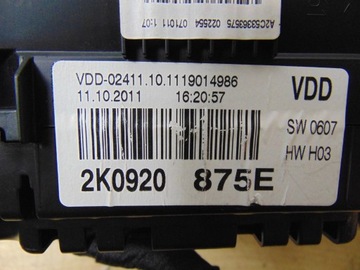 фото thumb №12, Спидометр манометр vw caddy iii 2010- 1.6tdi 2k0920875e