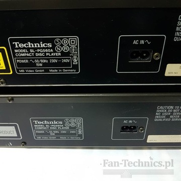 Fan-Technics Technics CD SL-PG560A Магазин в Лодзи