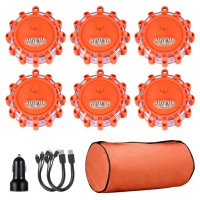 6xlampa предупредительная flara kogut stroboskop led магнит с hak na аккумулятор usb Оригинал, фото thumb