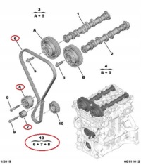 фото thumb №5, Набор ремень распределительного вала citroen peugeot 1.2 puretech