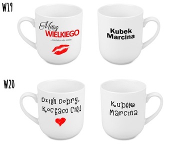 KUBEK WALENTYNKI DLA NIEJ DLA NIEGO ZAKOCHANI