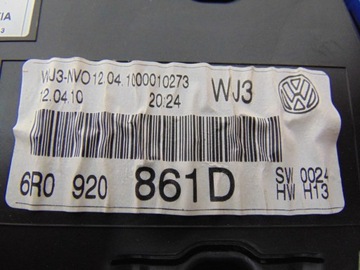 фото thumb №12, Спидометр манометр vw polo v 6r 1.6 tdi 6r0920861d
