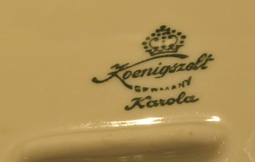 Koenigszelt Karola ecru квадратный салатник 24,5 x 24,5 x 6,5 см цветы