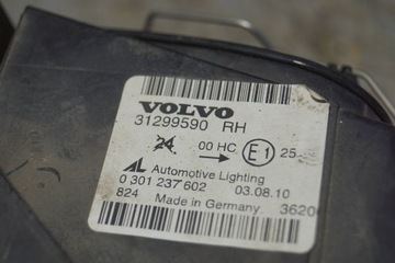 фото thumb №16, Volvo s40 ii v50 рестайлінг лампа правий перед 31299590 s2191 uk