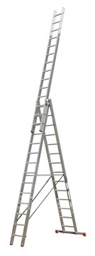 Лестница Krause TRIBILO 10,9м алюминий 3 х 14 до 150кг