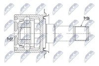 фото thumb №1, Шарніри вала привідного nty npw-me-094