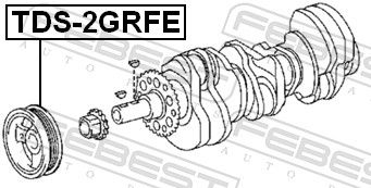 фото thumb №3, Колесо пасове tds-2grfe febest lexus toyota