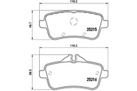 фото thumb №1, Brembo тормозные колодки тормозные mercedes w166 ml-klasa 11-