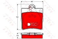 фото thumb №2, Тормозные колодки тормозные mercedes задняя w202 w210 r170 96-04