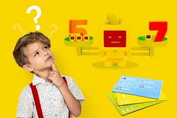 Gra Edukacyjna dla Dzieci NAUKA LICZENIA Waga Szalkowa ROBOT + SŁUCHAWKI