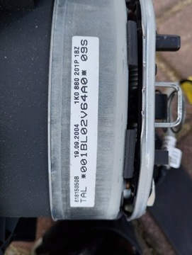 фото thumb №5, Комплект консоль панель чёрная подушка безопасности vw golf v 5 европа