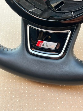 фото thumb №10, Руль 3-спицевая s-line мультифункция audi a6 a7 c7 4g0 4g красивая кожа