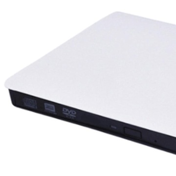 Внешний USB DVD CD RW плеер VCD записывающий привод для ноутбука белый