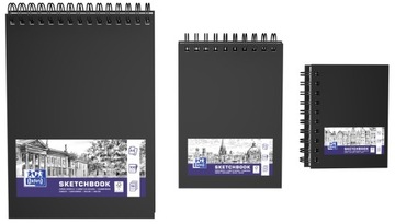 OXFORD SKETCHBOOK СПИРАЛЬ A6/80 ЧЕРНЫЙ