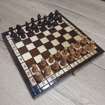 Деревянные королевские шахматы, настольная игра 31x31 ручной работы