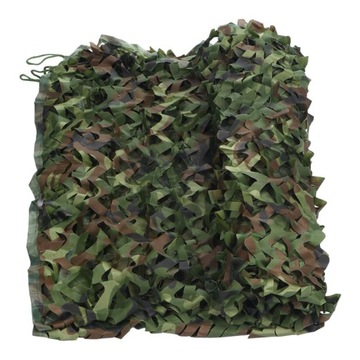 Сетка военная садовая камуфляжная двойная со шнурком 1,5х25м.