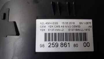 фото thumb №8, Спидометр приборы 24 tys. 2008 i 1.2 thp 9825986180