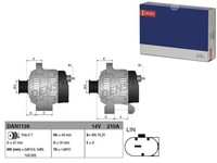 фото thumb №1, Генератор 14v 210a bmw 5 f10 5 f11 5 gran t