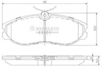 фото thumb №1, Nipparts тормозные колодки тормозные ford maverick nissan ser