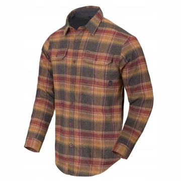 Мужская фланелевая рубашка в клетку HELIKON Casual Tactical Everyday XS
