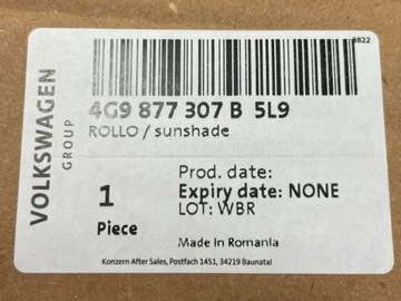 фото thumb №14, Ролета сонцезахисна люк колір чорний чорна 4g9877307b 5l9