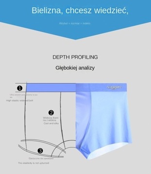 4x Lodowe Jedwabne Majtki Męskie Cztery Kąty3XL