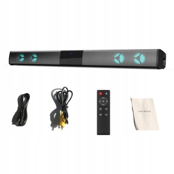 TV Sound Bar Bluetooth z 4 kolorowymi pudełkami